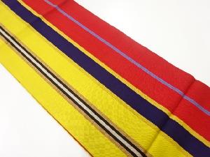 アンティーク　縞模様織出し袋帯（材料）